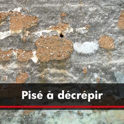 pisé à décrépir.